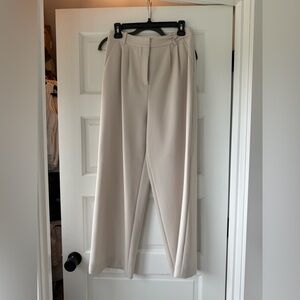 Open Edit High-Waist Wide Leg Pants - Cream